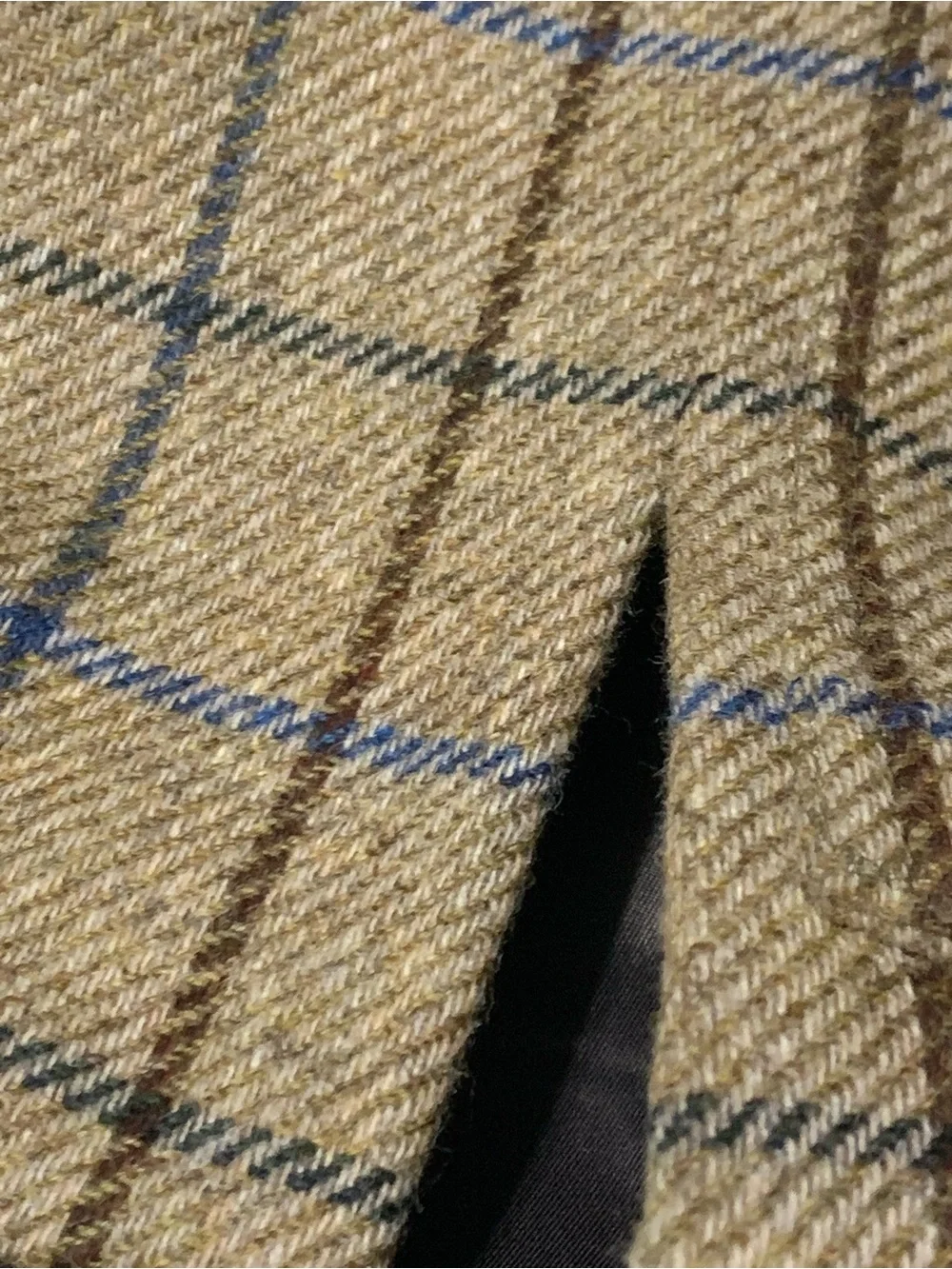 Beretta Wool Herringbone Tweed Vest w/ Quilted Suede Shoulder Patches US 46